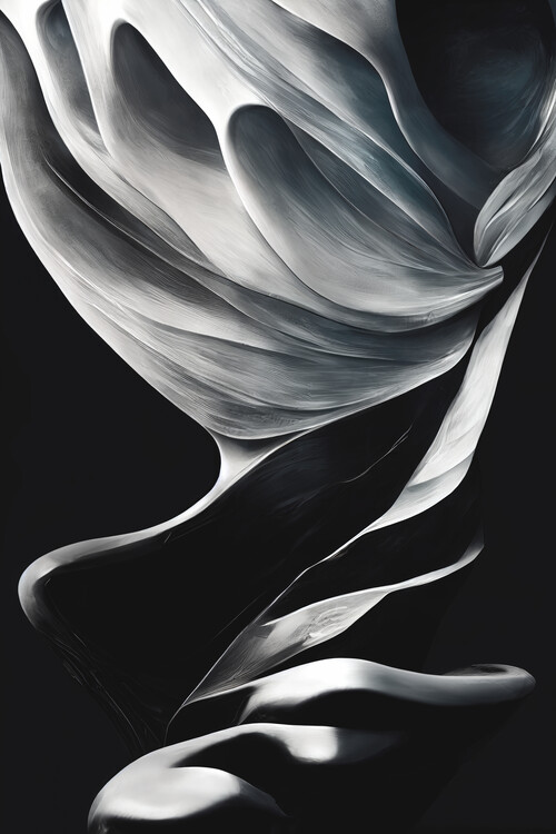 Poster Abstract silver