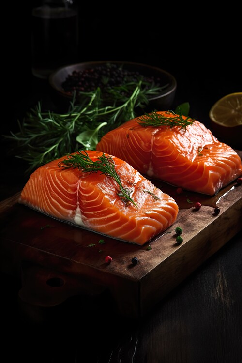 Плакат Salmon with Dill