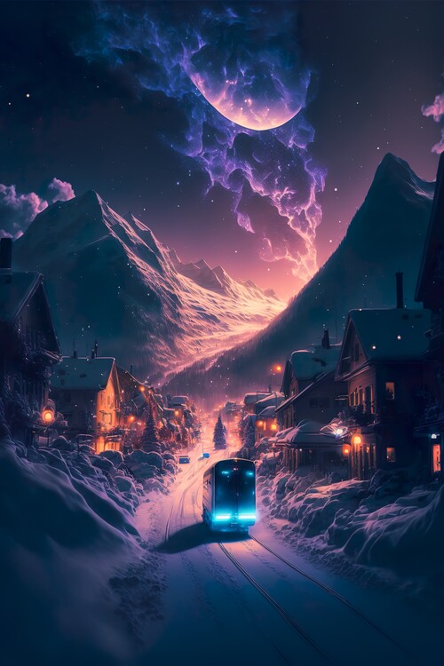 Плакат Travel through Skandinavia