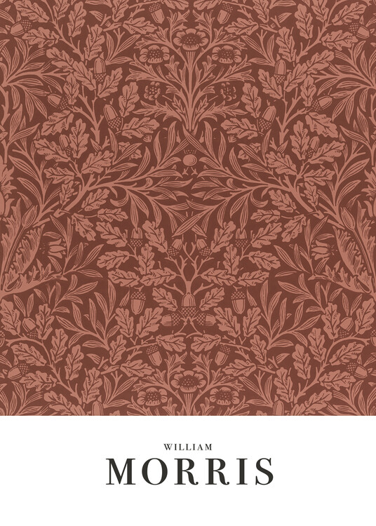 Canvas Print Acorns and oak leaves