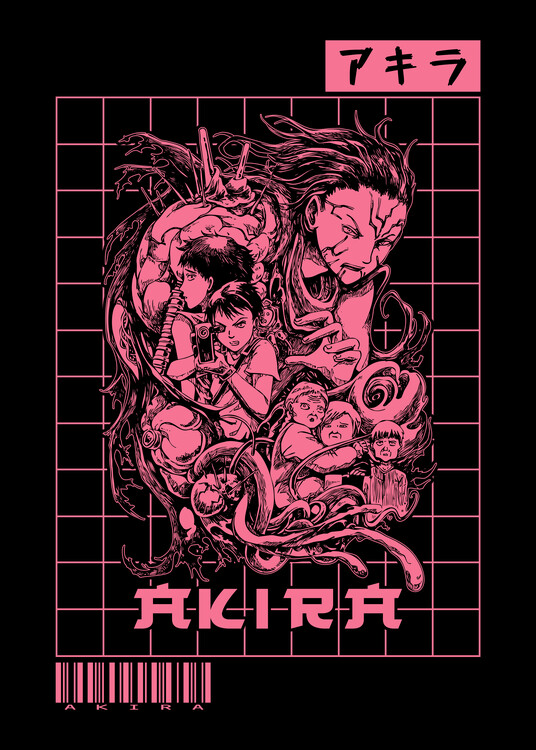 『 AKIRA ART OF WALL 』 MAIN VISUAL POSTER AKIRA ART OF WALL w/Poster Complete Art Set KATSUHIRO OTOMO KOSUKE