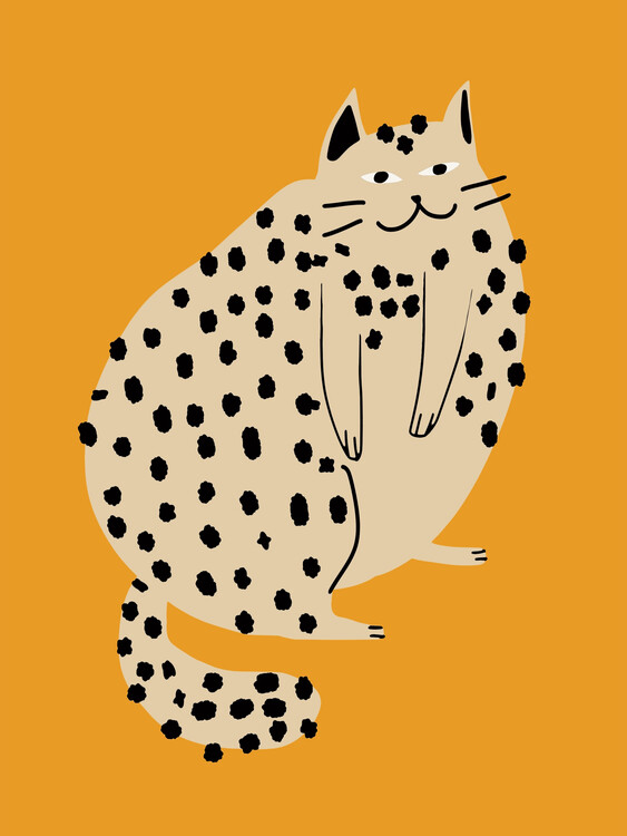 Poster Orange Plump Cat