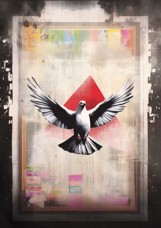 Poster Banksy Poster Banksy Kunstdruck Peace