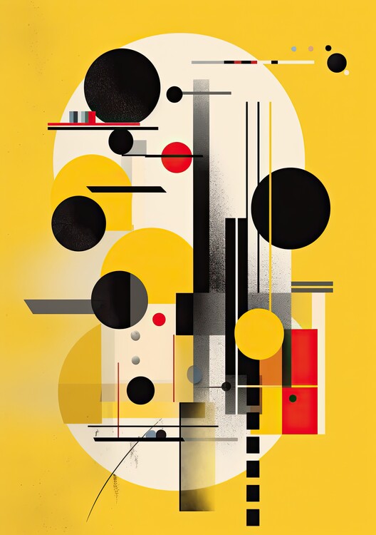Poster Bauhaus Poster Bauhaus Kunstdruck Yellow