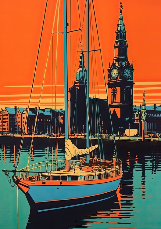 Poster Hamburg Poster Hafen