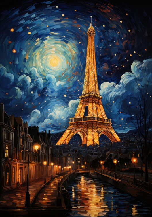 Poster Eiffelturm Poster  Paris Frankreich