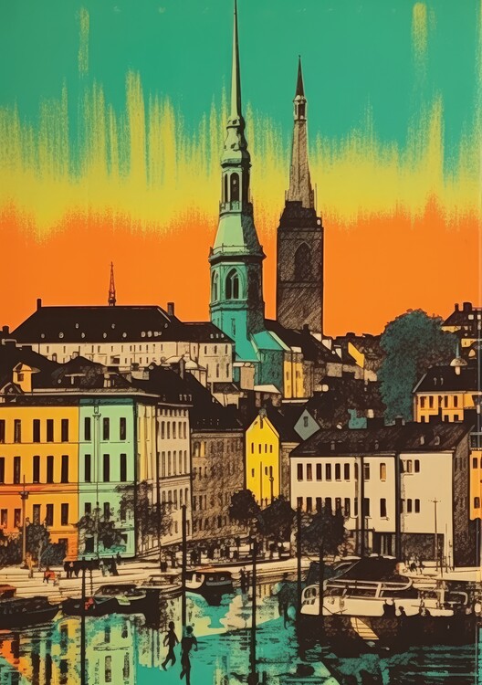 Poster Stockholm Poster Pop Art