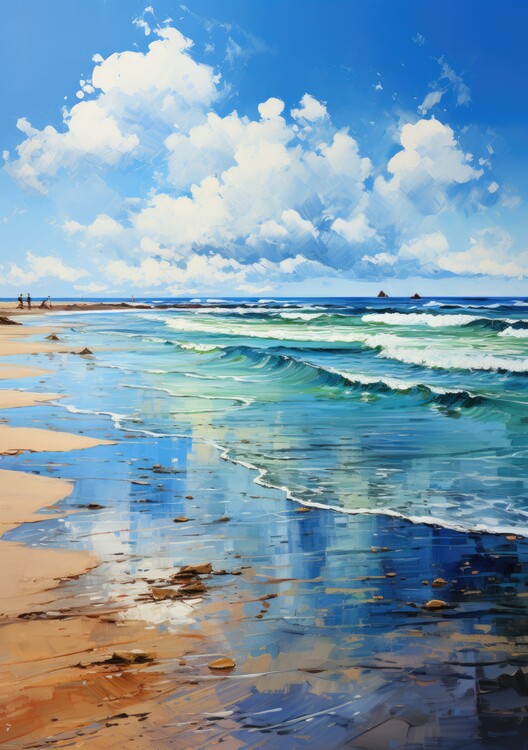Plakat Strand Meer Poster Maritim
