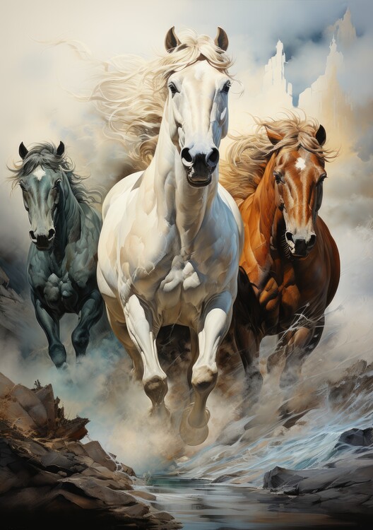 Poster Pferd Poster Pferd Kunstdruck Pferdeposter
