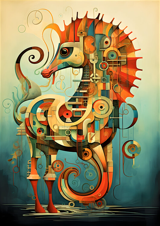 Poster Abstract Sea Horse
