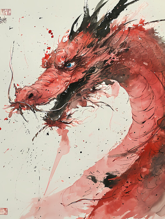 Canvas Print Chinese Dragon