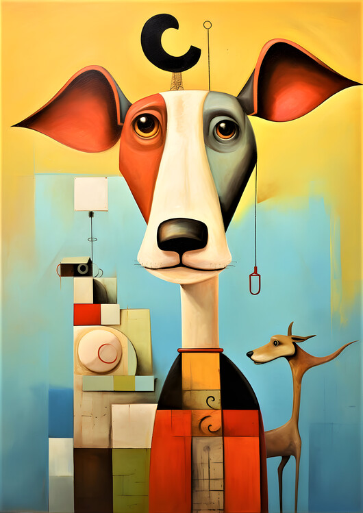 Poster Abstract Funny Dog