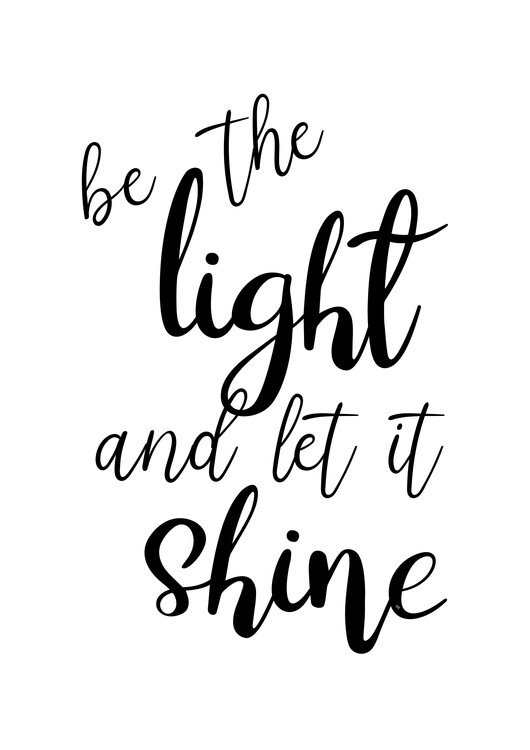 Poster Be the Light