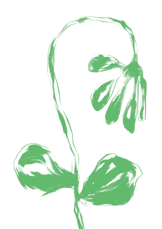 Plakat Green Flower