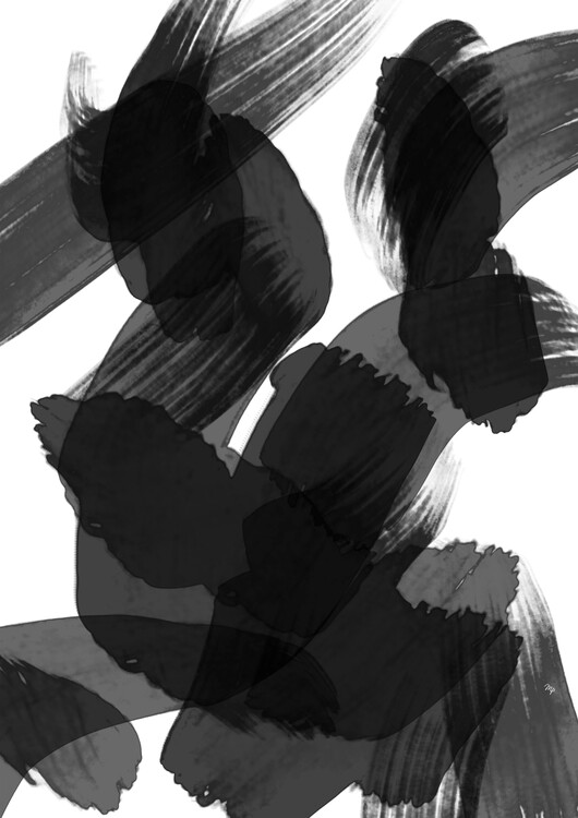 Poster Black Paint