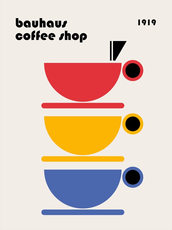 Poster Bauhaus Coffee Minimalist