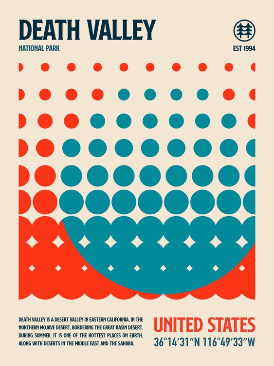 Poster Death Valley National Park Travel Poster