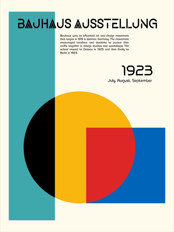 Poster Bauhaus Ausstellung
