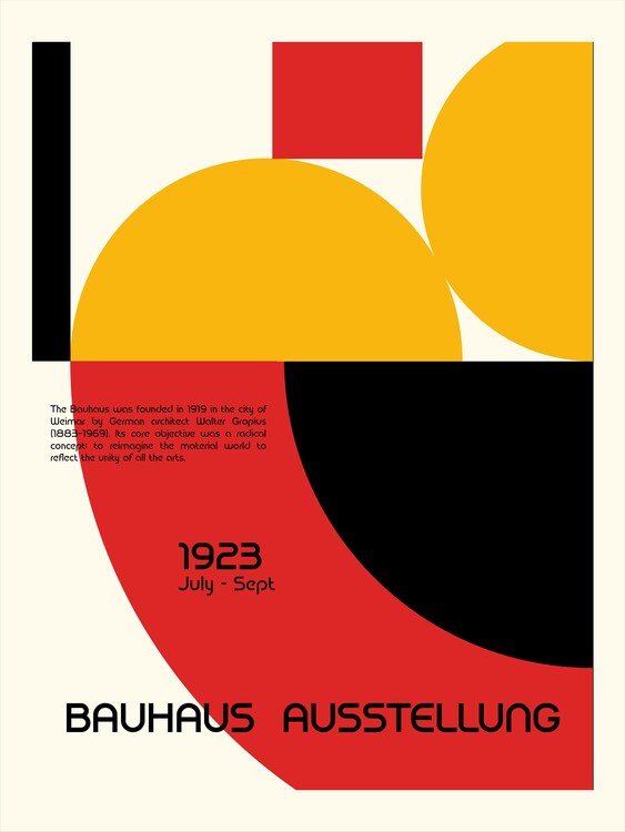 Plakat Bauhaus Ausstellung