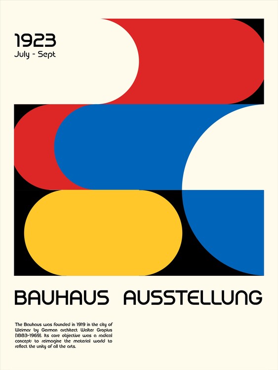 Poster Bauhaus Ausstellung 1923