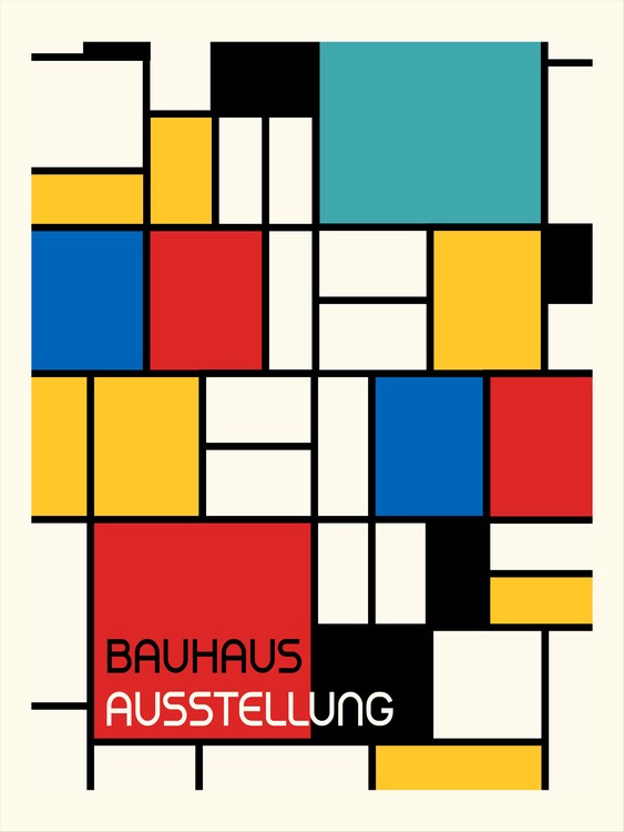 Schilderij op canvas Bauhaus Geometric Design Retro