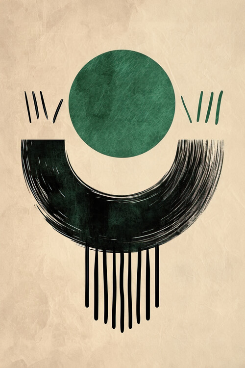 Плакат Abstract background with geometric shapes