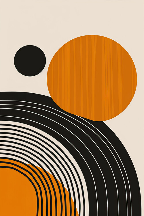 Плакат Abstract background with geometric shapes