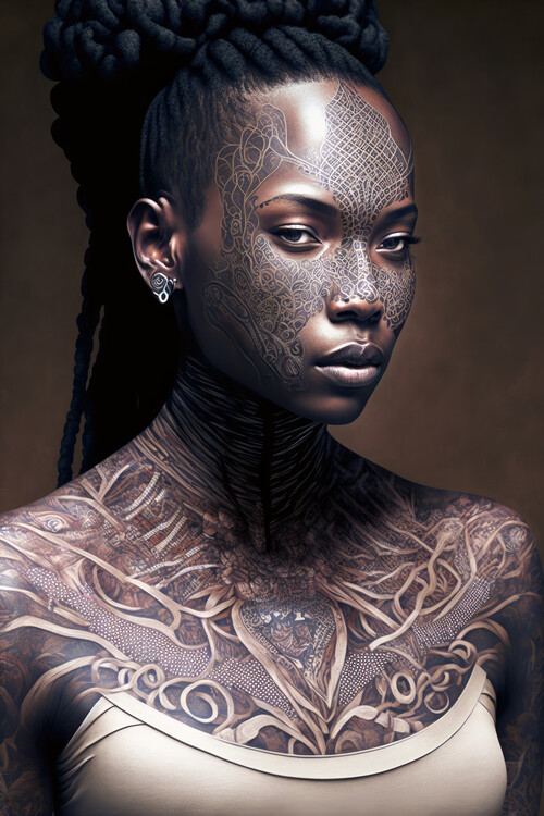 Plakat Tattoo woman