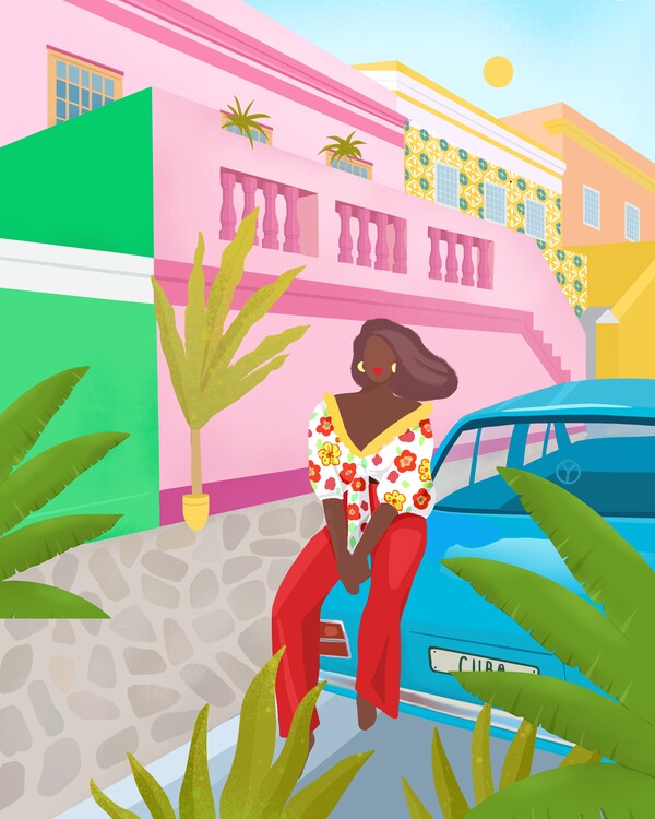 Poster Tropical Woman