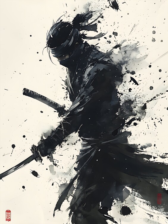 Плакат Inked Samurai