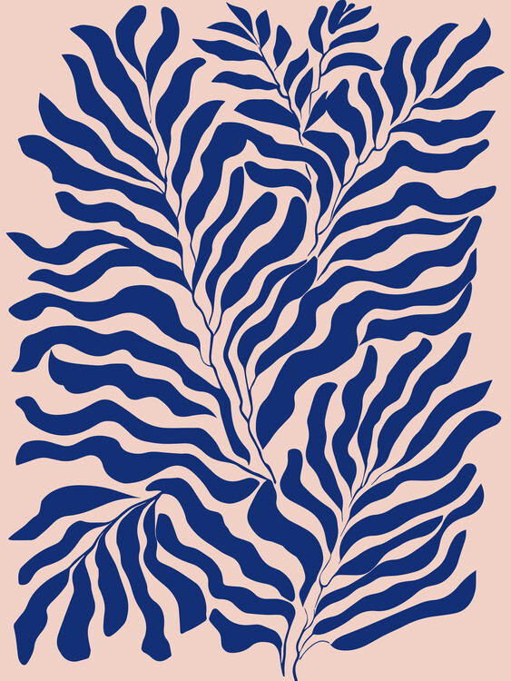 T-shirt Blue Plants