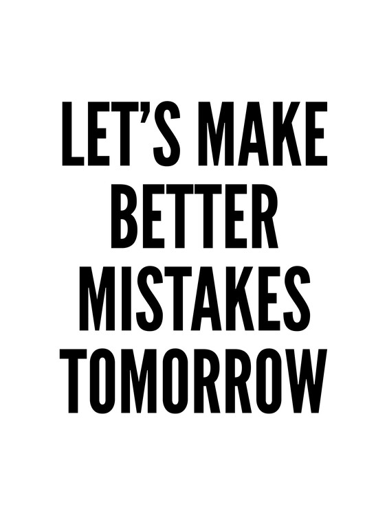 Плакат Mistakes