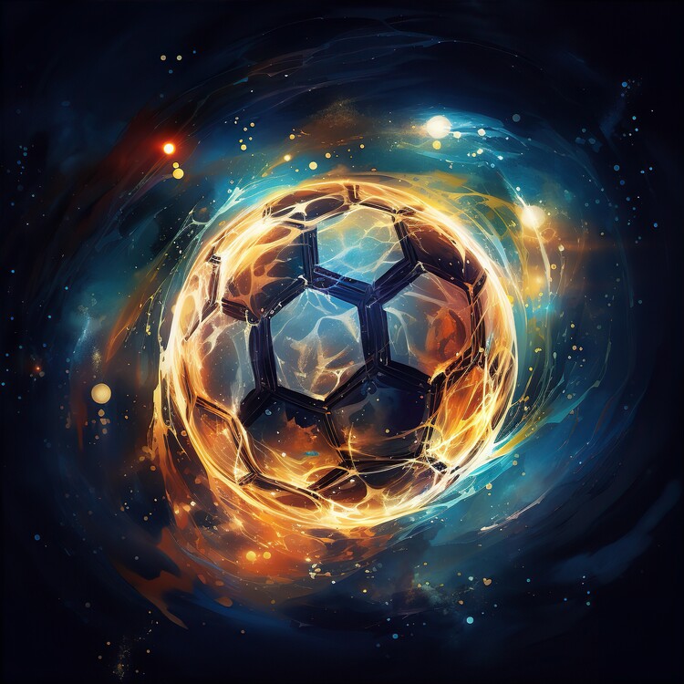Poster soccer cosmic