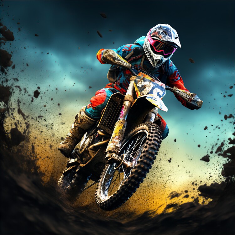 Poster motocross bike