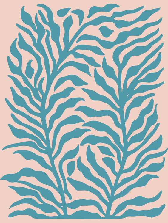 Poster Turquoise Plants