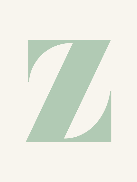 Плакат Z Letter