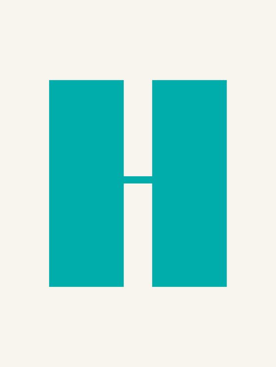 Póster H Letter