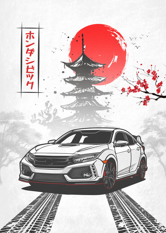 Canvastavla Civic Type R