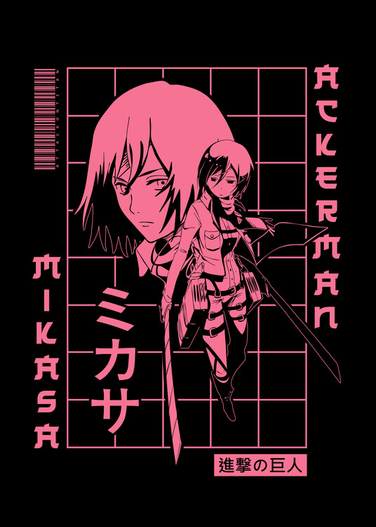 Canvas Print Girl samurai