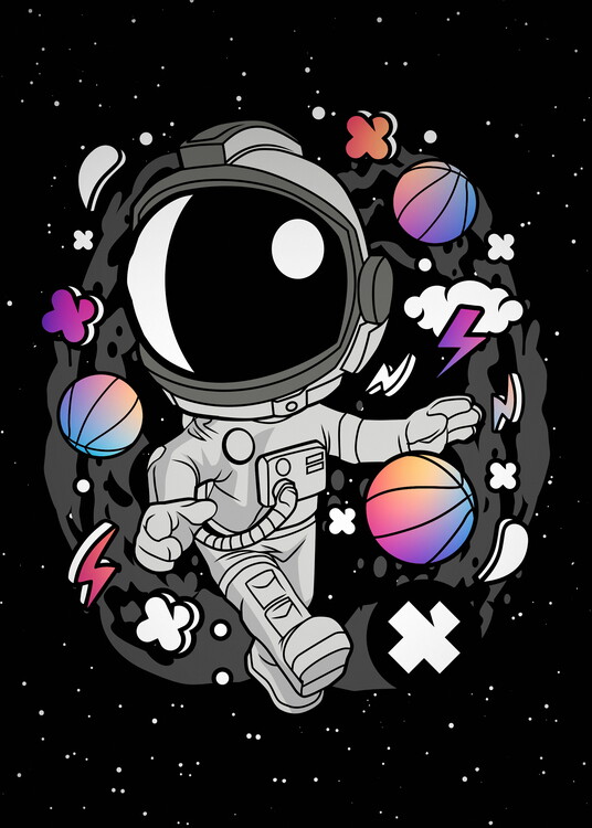 Плакат Basketball Astronaut