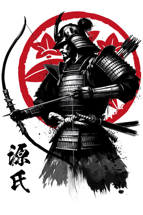Poster Samurai clan Mimamoto