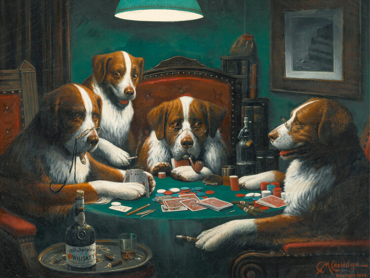 Canvas Print Poker Game