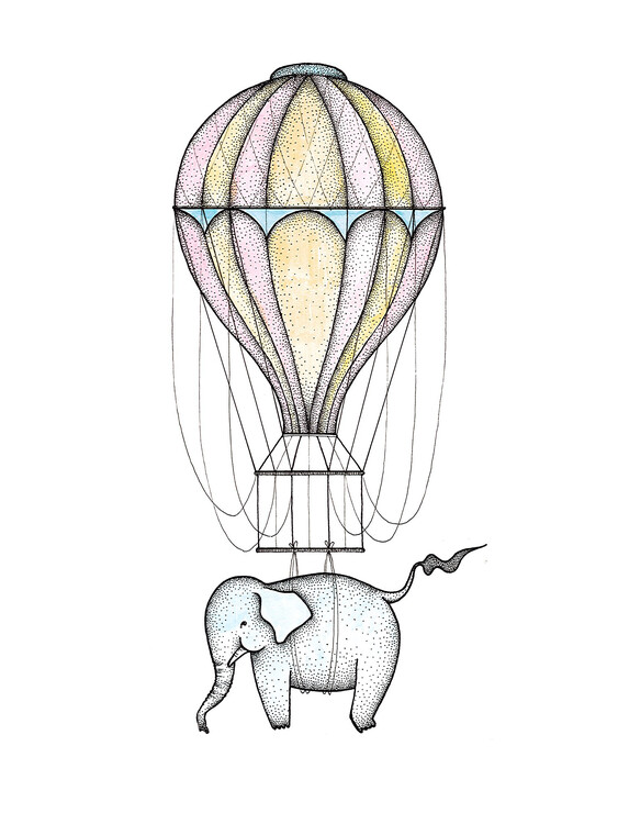 Плакат Elephant Balloon