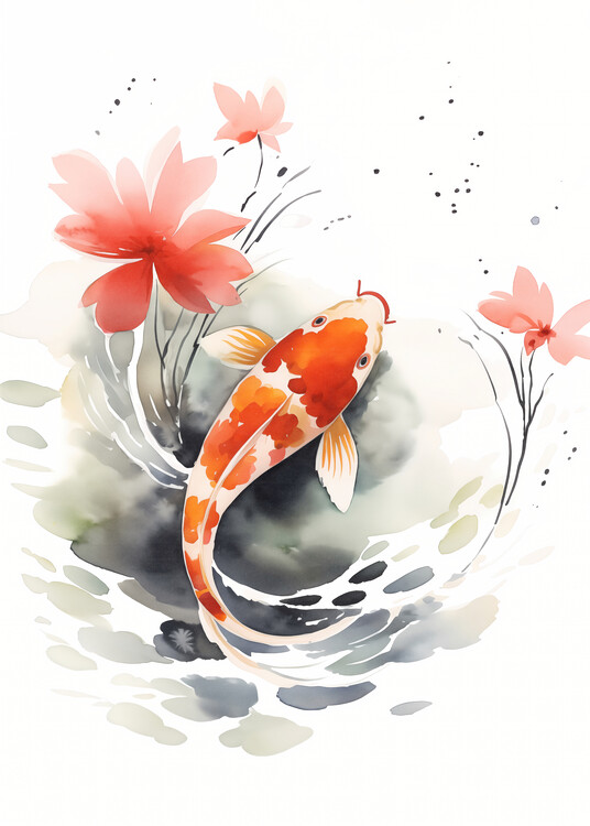 Плакат Japanese Koi