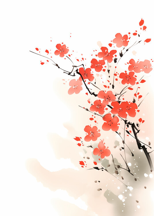Плакат Japanese Sakura Blossom