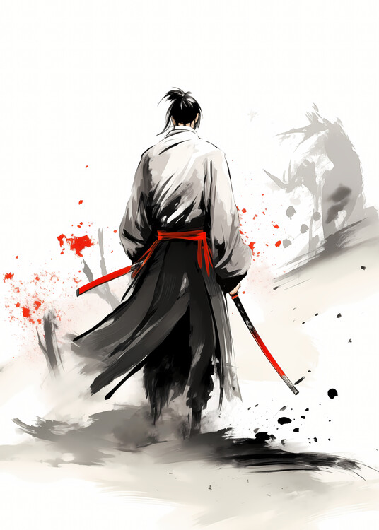 Poster Japanese Lone Samurai