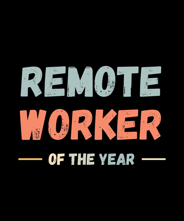 Poster Remote worker of the year