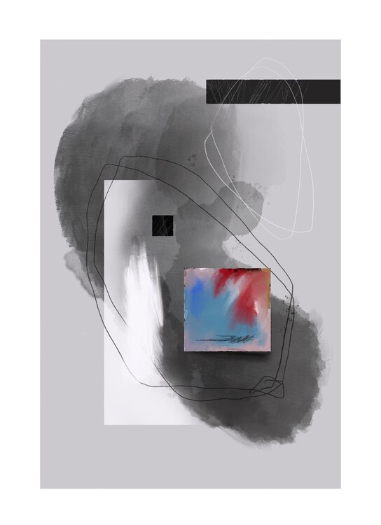 Poster Ink no17 2024 Abstract painting