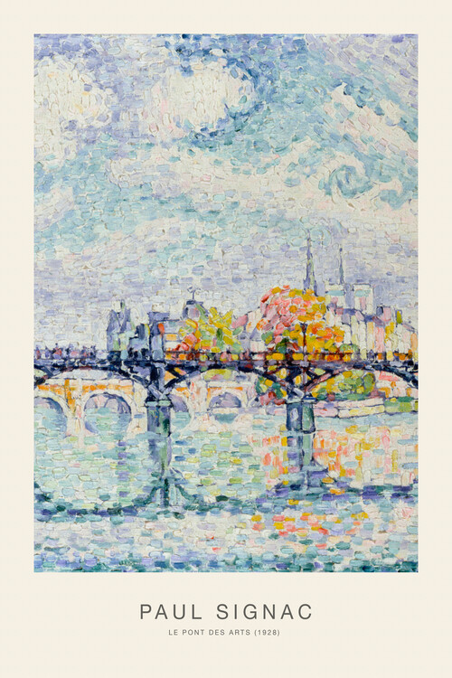 Plakat Le pont des Arts (1928) - Paul Signac