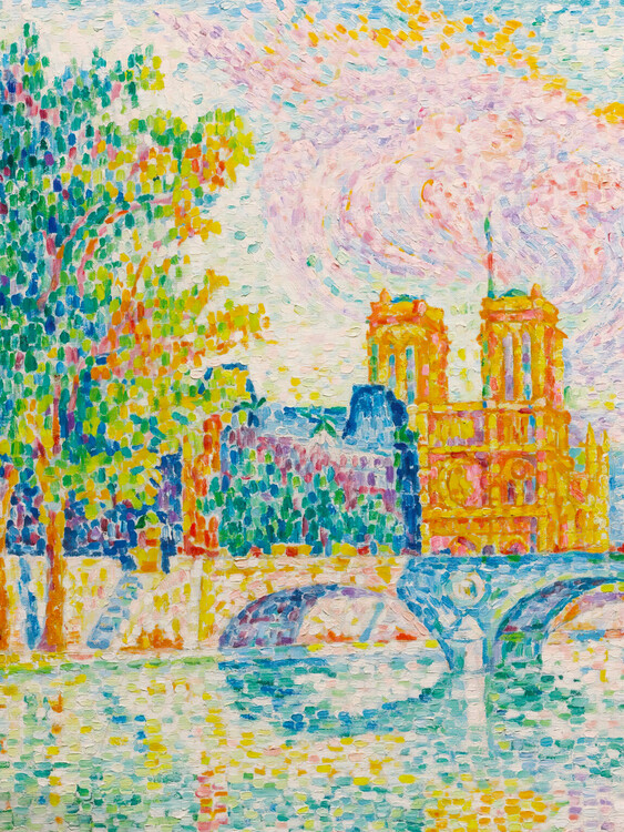 Plakat The City of Paris (Pastel Bathroom Artwork) - Paul Signac